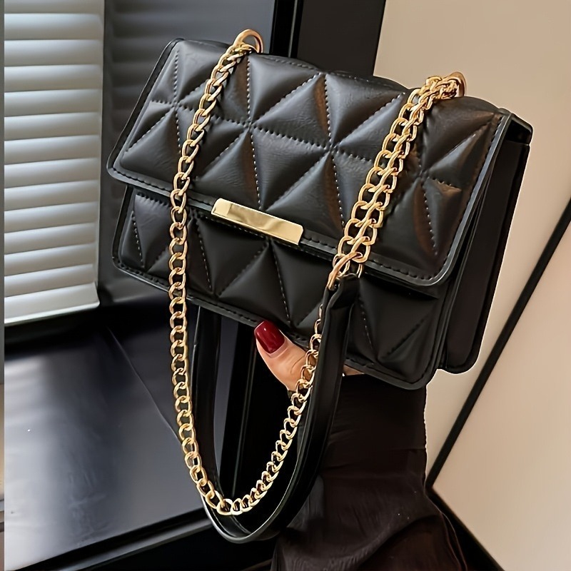 Luxury Quilted Bags - Sac à bandoulière avec chaîne à