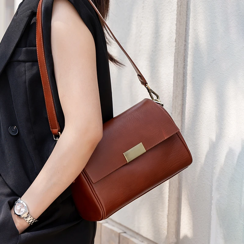 Luxury Bags In China Wholesale - Sac à bandoulière en cuir de