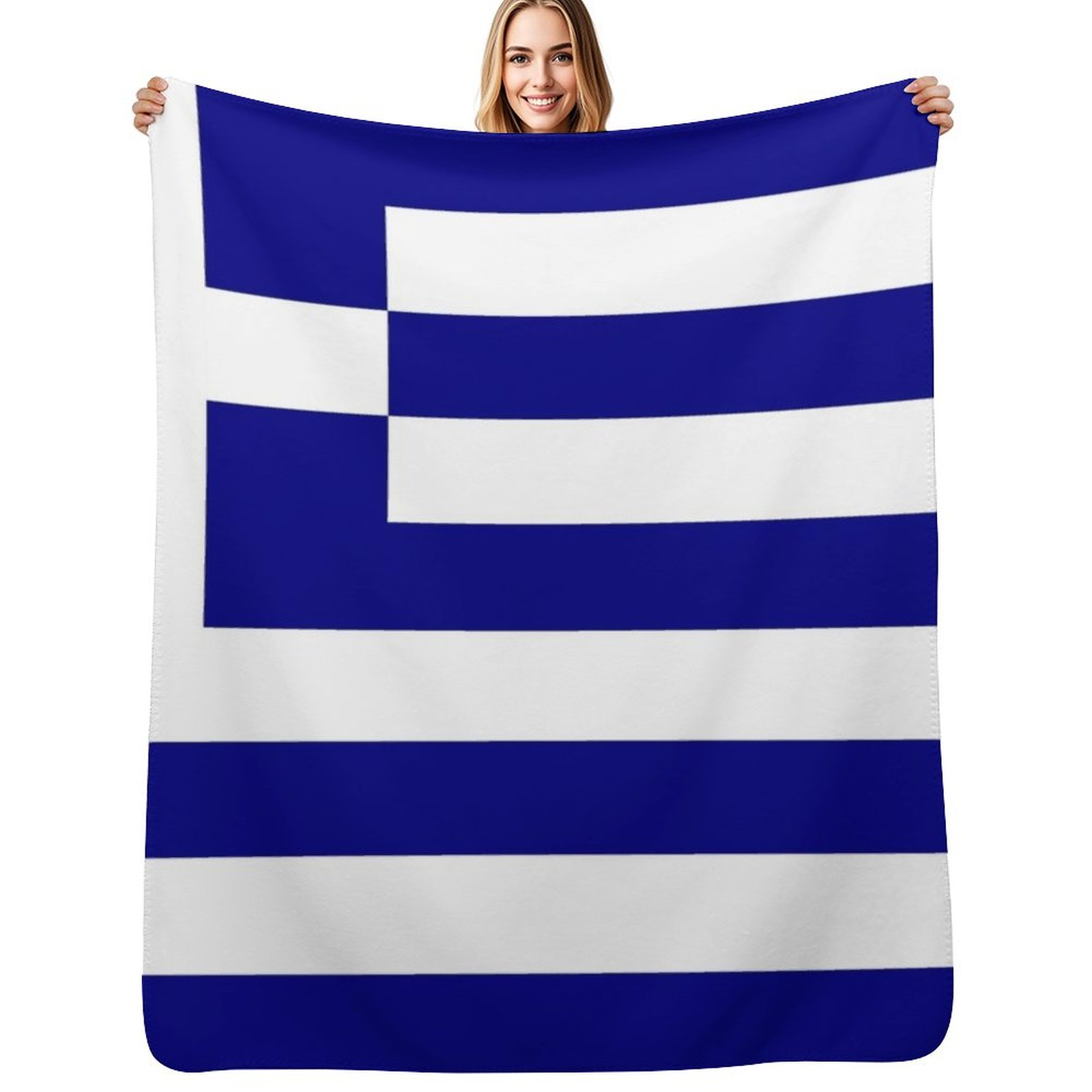 Luxury Bags Greece - Couverture polaire avec drapeau de la