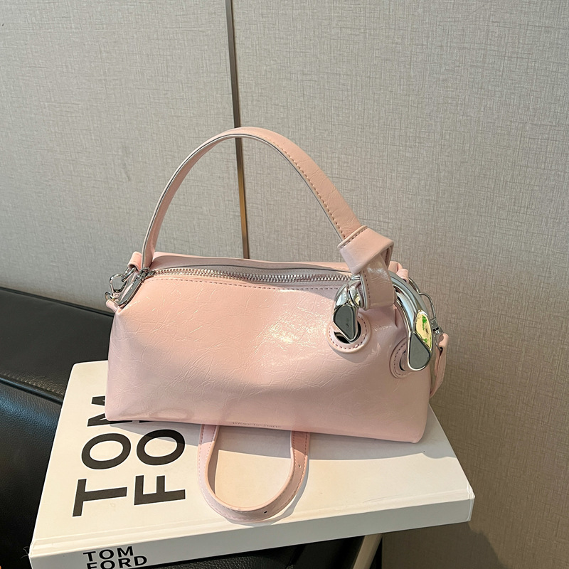 Top Handle Patent Bag - Sac à main bandoulière pour femme