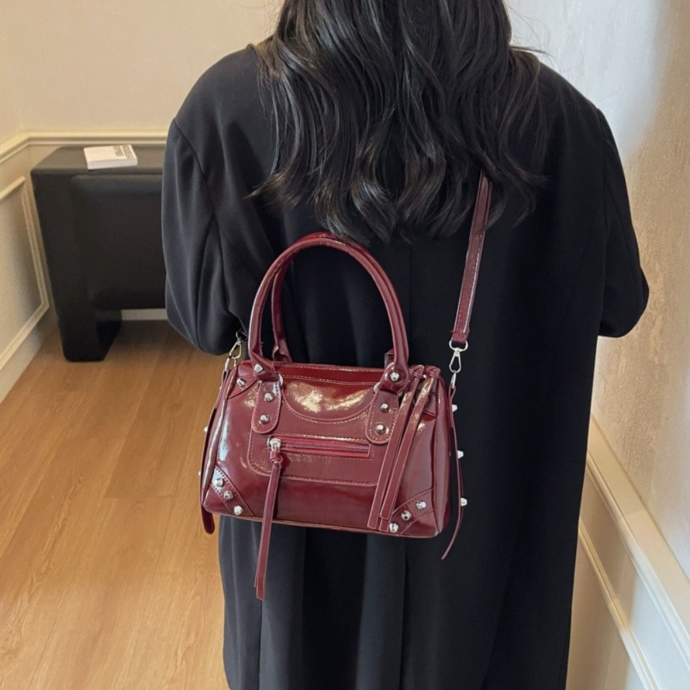 Top Handle Patent Bag - Sac à main pour femme en