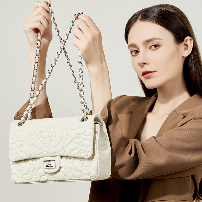 Luxury Quilted Bags - Sac à bandoulière en peau d'agneau