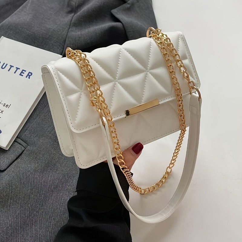 Sac à bandoulière avec chaîne  - Luxury Quilted Bags avis et prix