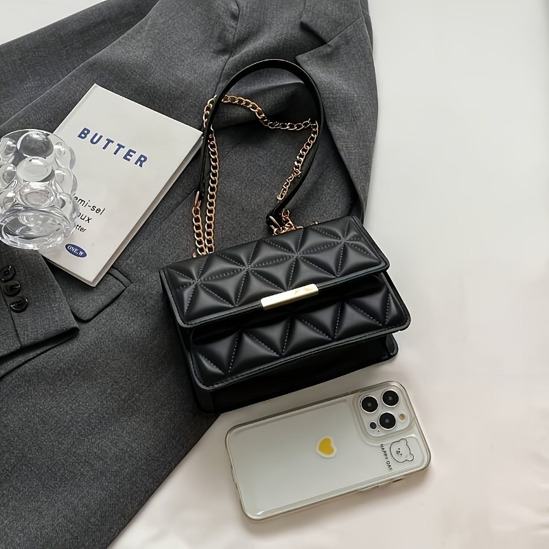 Sac à bandoulière avec chaîne  - Luxury Quilted Bags avis et prix