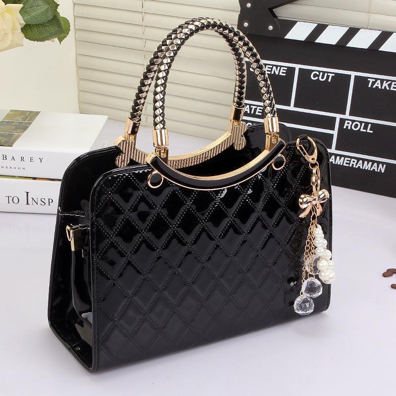 Sacs à main élégants en cuir v - Top Handle Patent Bag avis et prix