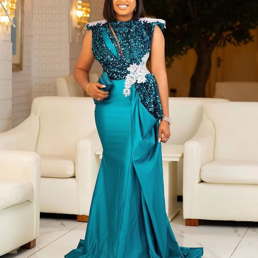 Robe sirène verte sexy 2026 av - Luxury Bags Tier avis et prix