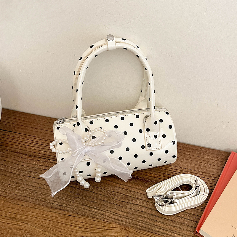 Sac à main mini coréen à pois  - Top Handle Patent Bag avis et prix