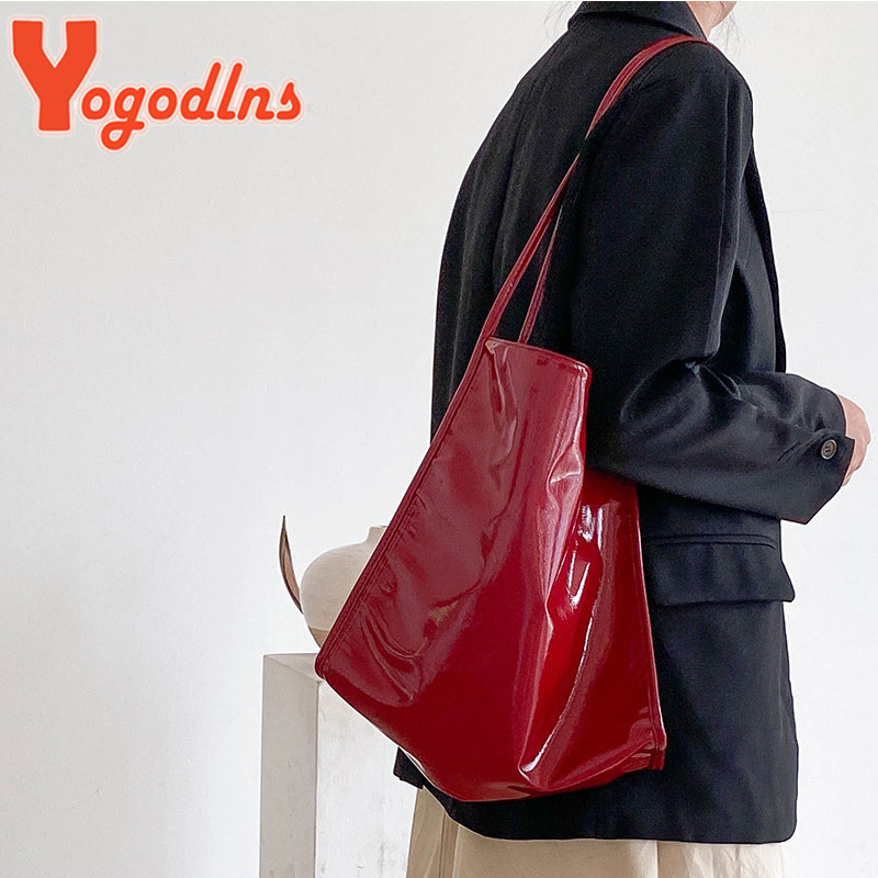 Yogodlns sac fourre-tout de lu - Top Handle Patent Bag avis et prix