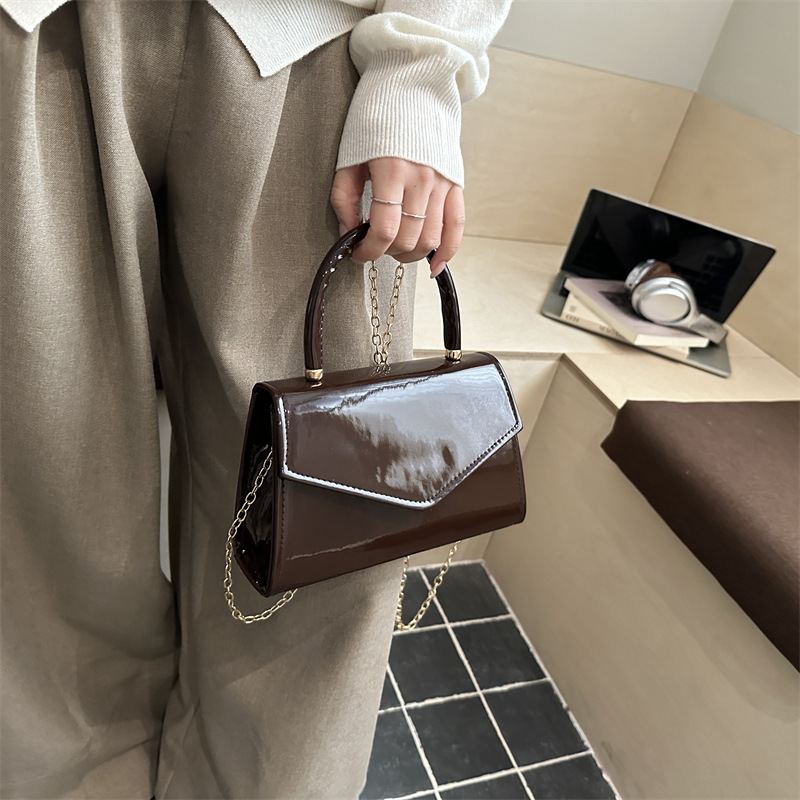 Mini sac à main en cuir verni  - Top Handle Patent Bag avis et prix
